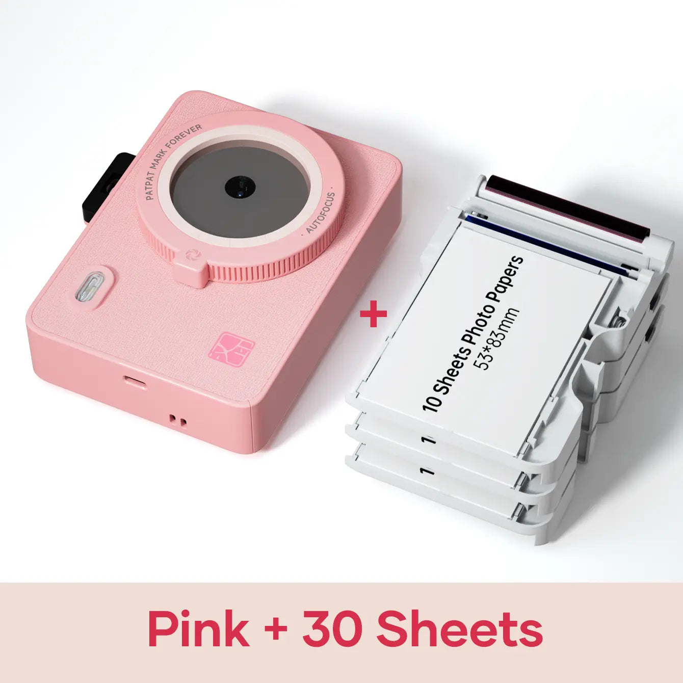 Hanin Portable Instant Camera and Mini Photo Printer 2x3 for iPhone and Android - Effortless Photo Printing for Travel and Everyday Memories
