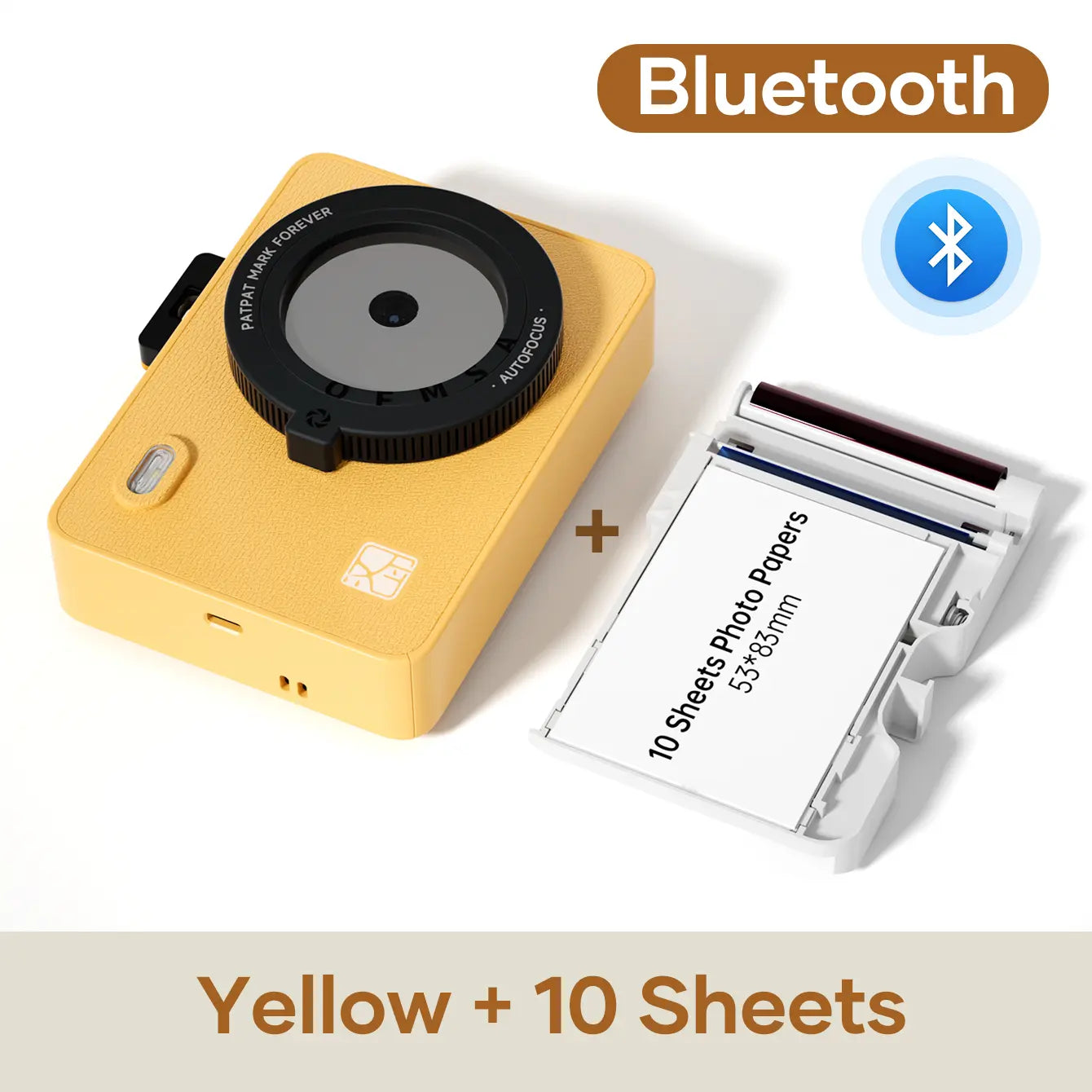 Hanin Portable Instant Camera and Mini Photo Printer 2x3 for iPhone and Android - Effortless Photo Printing for Travel and Everyday Memories