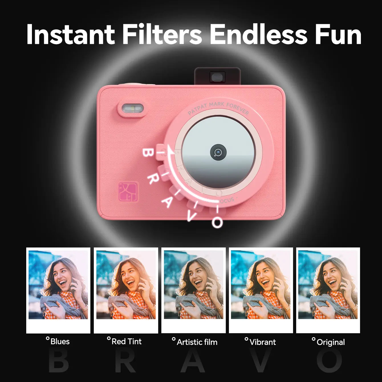 Hanin Portable Instant Camera and Mini Photo Printer 2x3 for iPhone and Android - Effortless Photo Printing for Travel and Everyday Memories