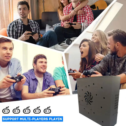 High-Performance Retro Gaming Console for TV, 4GB RAM, 500GB Storage, HDMI Plug & Play System, Compatible with PS2, Wii, NGC, N64, PSX, and Arcade Games