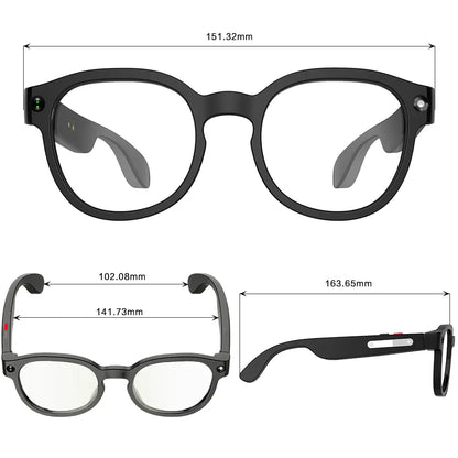Sightflow Smart AI Camera Glasses with 8MP Photochromic UV-Protection Lenses, Real-Time Translation in 160+ Languages, Bluetooth Audio, Hands-Free Photo and Video Capture, Touch Control, Ideal for Travel and Outdoor Use, Compatible with iOS and Android