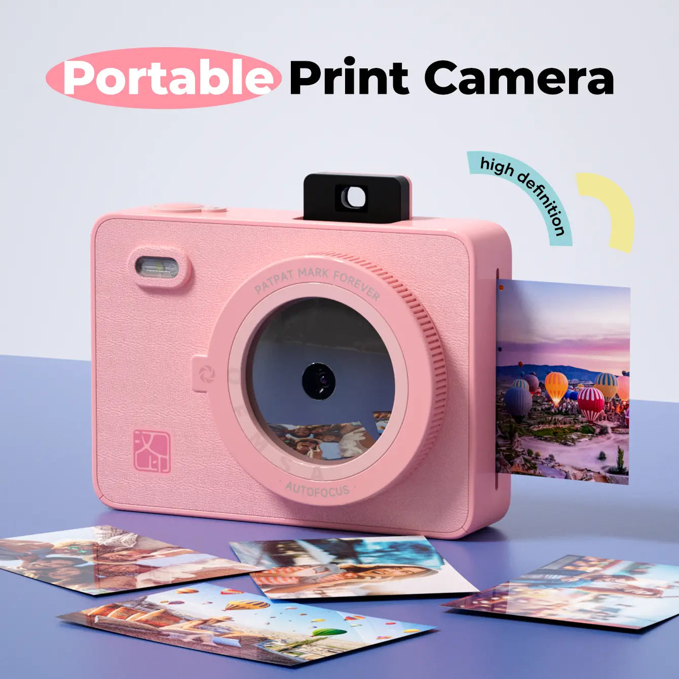 Hanin Portable Instant Camera and Mini Photo Printer 2x3 for iPhone and Android - Effortless Photo Printing for Travel and Everyday Memories