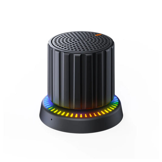 Lewinner Bluetooth Speaker - IPX4 Water-Resistant Portable Audio Device with TWS Pairing, RGB Rhythm Lighting, Rotary Knob Control, and Rechargeable Bluetooth Receiver for Outdoor and Bathroom Use