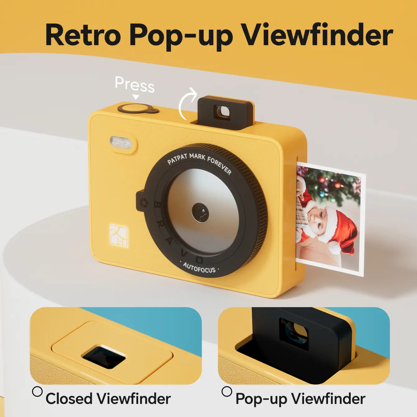 Hanin Portable Instant Camera and Mini Photo Printer 2x3 for iPhone and Android - Effortless Photo Printing for Travel and Everyday Memories