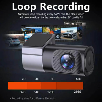 Experience Unmatched Clarity with Our 1080P HD Wired WiFi Dash Cam - 360° Rotatable Mini Camera with Night Vision and 24/7 Parking Monitor